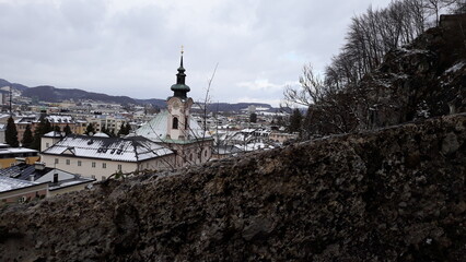 church in winter