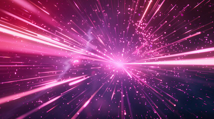 Fototapeta premium Abstract Digital Cyberpunk Background with Glowing Light Trails - High-Speed Internet and Data Transfer Concep