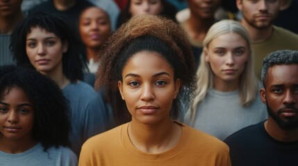 Obraz premium Advocacy for racial justice and equality, Symbolizing diversity and unity, photography style