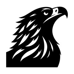 Obraz premium Eagle Head Silhouette Vector Illustration
