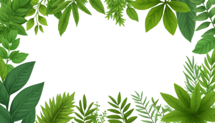 Leaves in Border PNG 