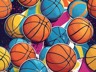 Obraz premium cool basketball background