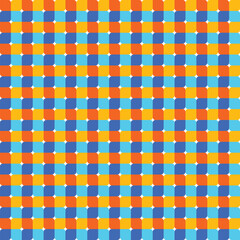 Colourful geometric check pattern. Abstract background. Vector illustration