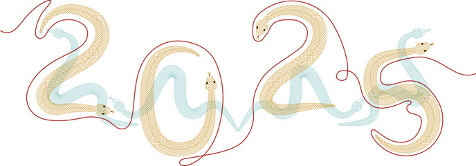 Year of the Snake Celebrating 2025 with Symbolic Imagery, 2025 Embracing the Serpent's Wisdom and Strength, A Serpentine Welcome to 2025 The Year of the Snake.