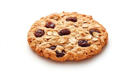 Indulge in this delicious oatmeal cookie, loaded with raisins and oats. Perfectly baked to create a perfect balance of chewy and crunchy textures.