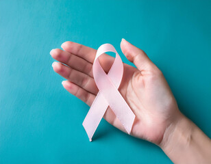 World Arthritis Day Hand Bone Pain Awareness and Ribbon red heart isolated white studio