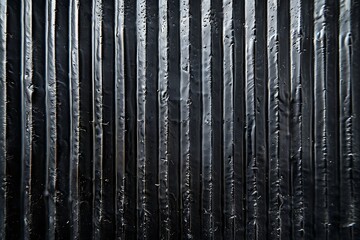 Obraz premium Black metal fence abstract background for design