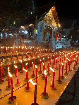 candles in church