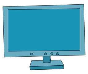 Monitor isolated on a white background