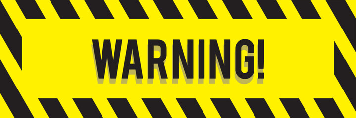 Warning pattern icon set isolated on white background.