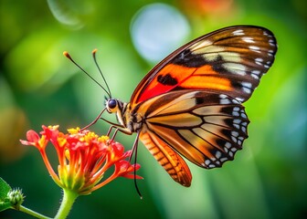 Obraz premium butterfly on flower
