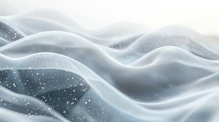 A minimalist textured background in shades of soft gray and white, with subtle linear gradients and sparkles. The clean and elegant design exudes professionalism and simplicity 