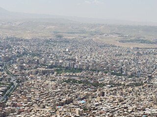 Fototapeta premium the panorama view of Tabriz city, Iran