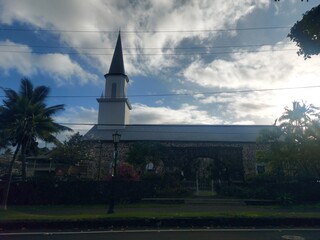 ocean, water, sky, clouds, trees, palm tree, peace, relax, haway, havai, america, travel, destination, blue, landscape, nature, outside, view, island, rock