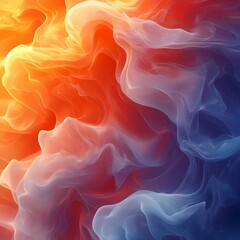 A colorful, abstract image of flames and smoke
