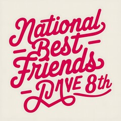 National Best Friends Day June Eighth Celebration