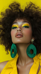 Beautiful woman with makeup. 