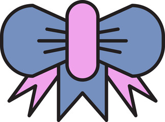 Decorative Bow Tie Illustration