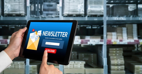newsletter signup page on computer for customer to subscribe snugly newsletter update information...