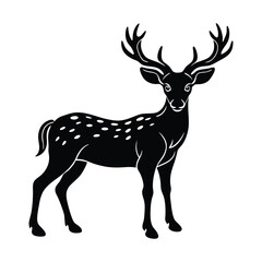 Obraz premium silhouette of deer