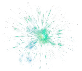 Obraz premium Colorful fireworks element PNG transparent 