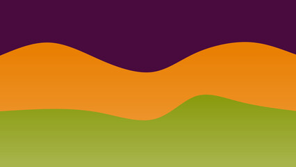 Obraz premium Green and yellow coloured wave patterned background with a flowing design