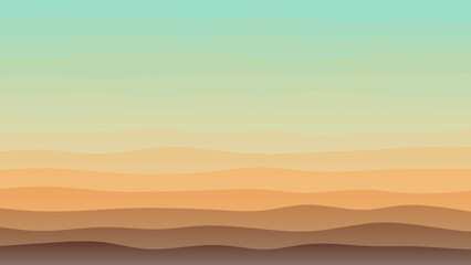 Lime yellow and brown coloured wave-patterned background with a flowing design