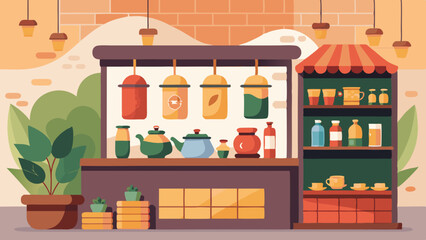 A colorful store with a variety of items for sale