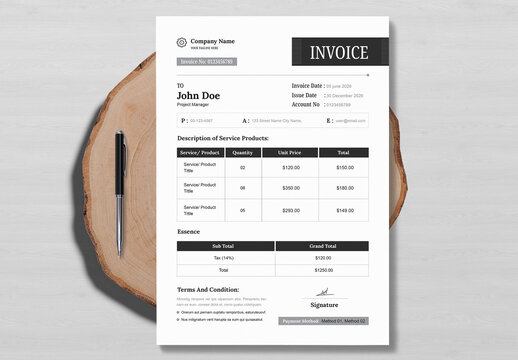 Invoice Template Layout