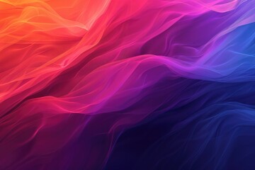 Abstract background with flowing, vibrant colors transitioning from orange to blue.