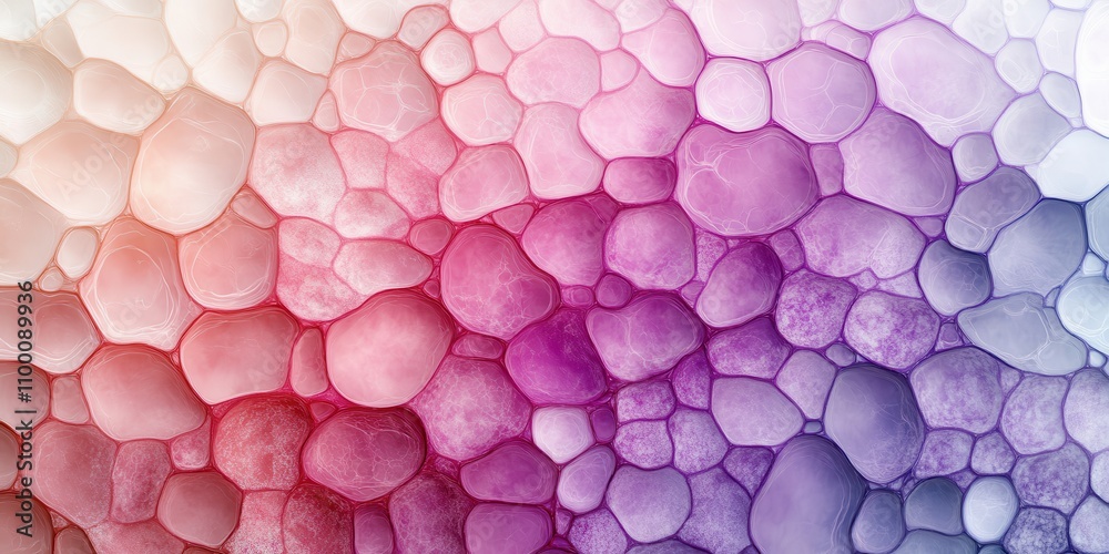 Poster colorful abstract background featuring a pattern of rounded shapes in soft hues of pink, purple, and