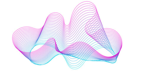 Abstract geometric shapes trending futuristic line design elements, infographic shapes. Modern trendy retro futurism digital vaporwave. Retrofuturistic Vector illustration for UI and UX.