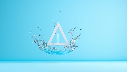 The splashing of water near the pipe represents an urgent plumbing problem.