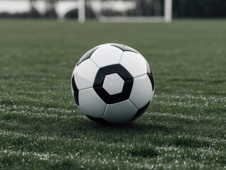 Fototapeta premium soccer ball on grass