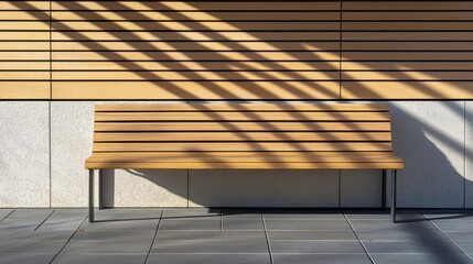 Shadows Creating Shapes on a Wall in Urban Setting