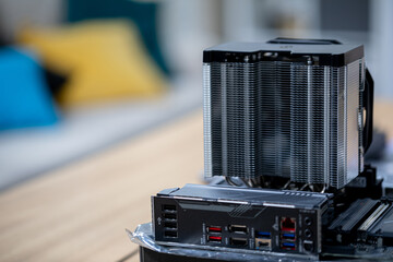 HighPerformance CPU Cooler in a Modern Gaming Computer Setup with Enhanced Features and Efficiency