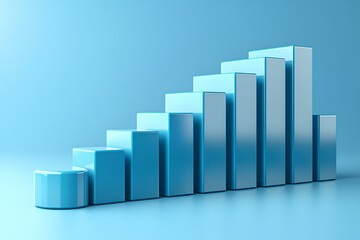 Blue line of cubes with numbers on them