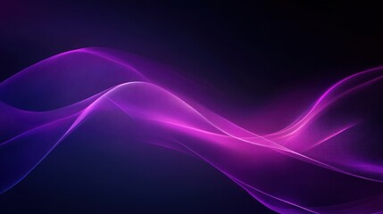 Abstract purple and blue glowing wave background. (1)