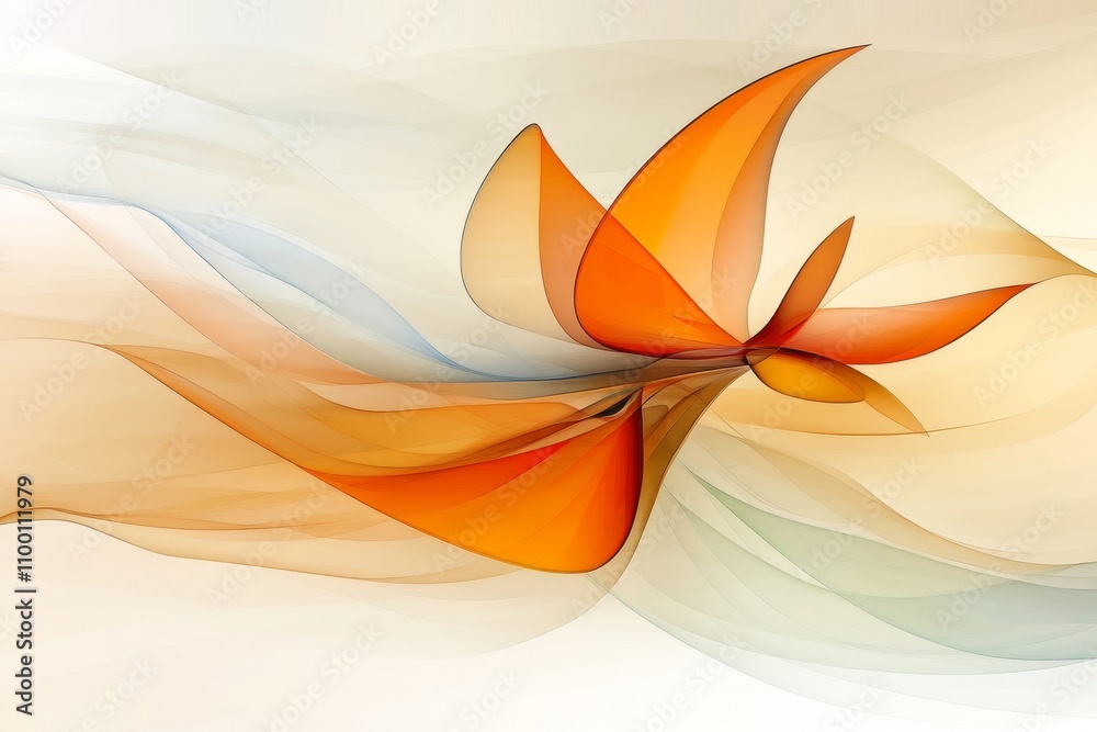 Poster A bold, abstract depiction of a propeller in motion, reduced to simple shapes and lines