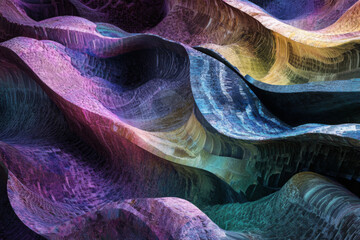 Obraz premium abstract multicolored wave stone background wallpaper