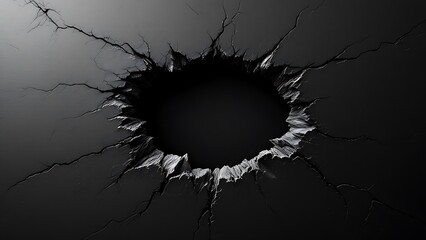 Black hole breaking through black wall