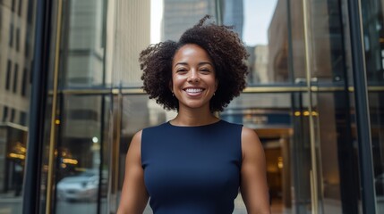Confident Businesswoman in City
