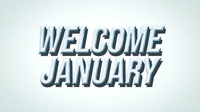 Welcome January A Festive New Year Greeting