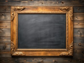 Stylish black chalkboard encased in a beautiful wooden frame, ideal for creative projects, educational settings, business presentations, menu displays, and artistic showcases with ample writing space.