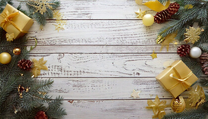 Christmas style border with a space for text or product