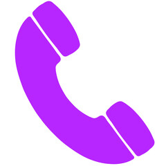 purple phone call icon