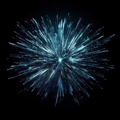 Fototapeta premium Colorful fireworks on black background