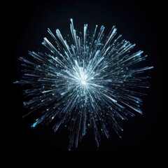 Colorful fireworks on black background