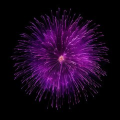 Colorful fireworks on black background