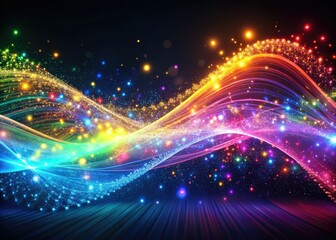 Obraz premium The luminous explosion in digital fashion photography showcases dynamic energy, capturing the essence of vibrancy and movement in every striking image.